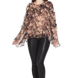 NWT IRO Sheer Floral Women’s Top Sz 38 (6)